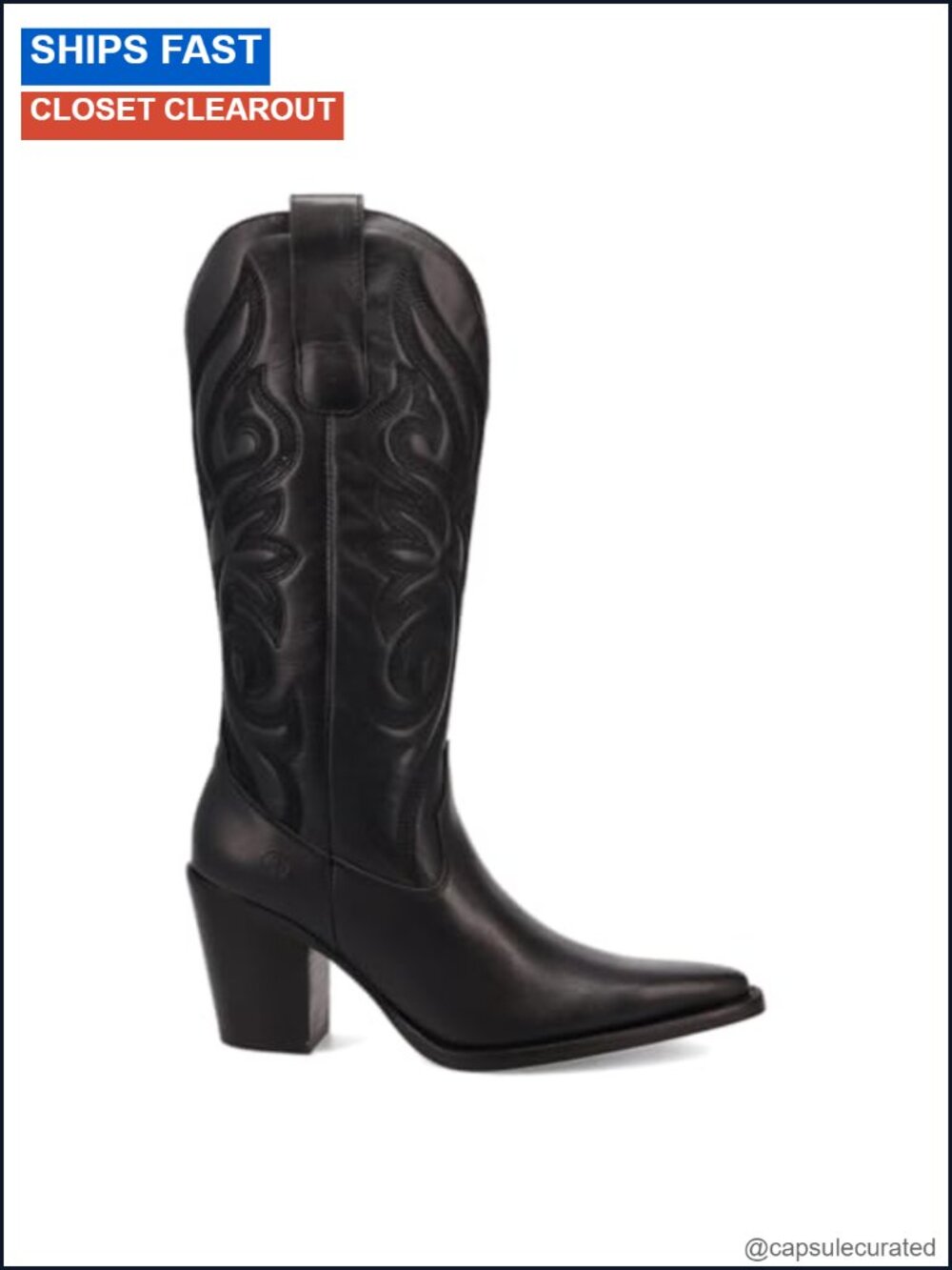 Dingo Hensley Leather Snip Toe Pull On Boots 13 Inch Western Equestrian